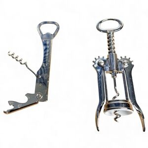Stainless Steel Corkscrew Bottle Opener Set